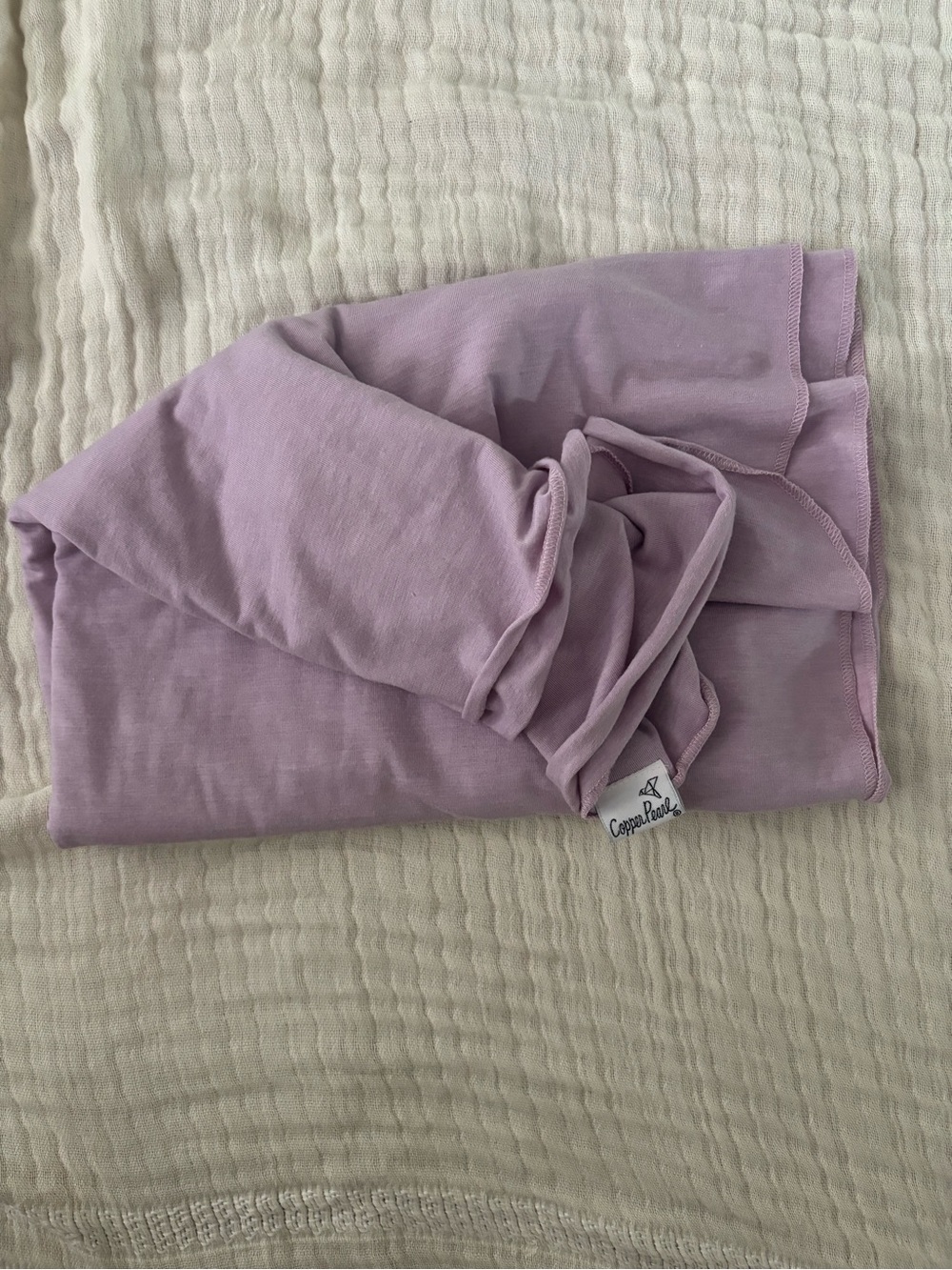 Copper Pearl Purple Swaddle Blanket